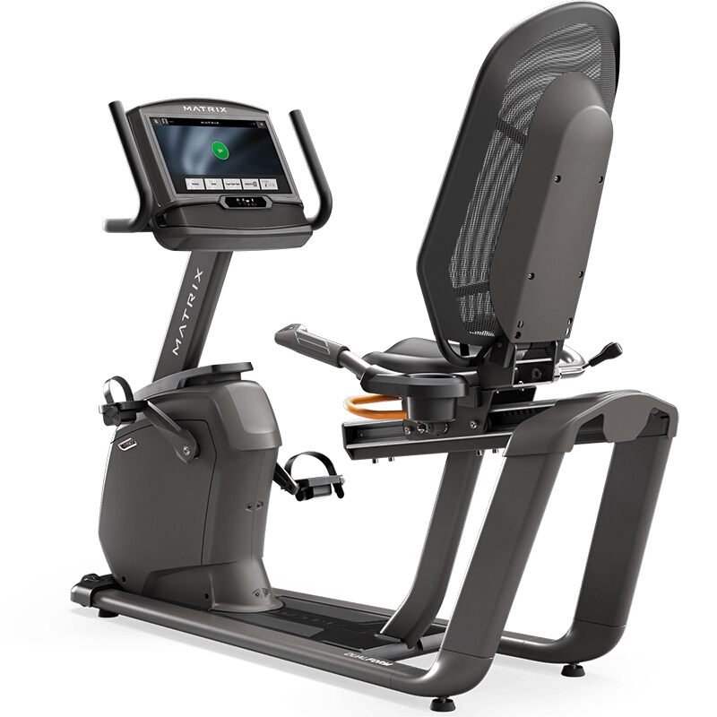 乔山(JOHNSON)健身车R50 家用静音卧式脚踏车 功率自行车 15.6吋彩色触屏XIR