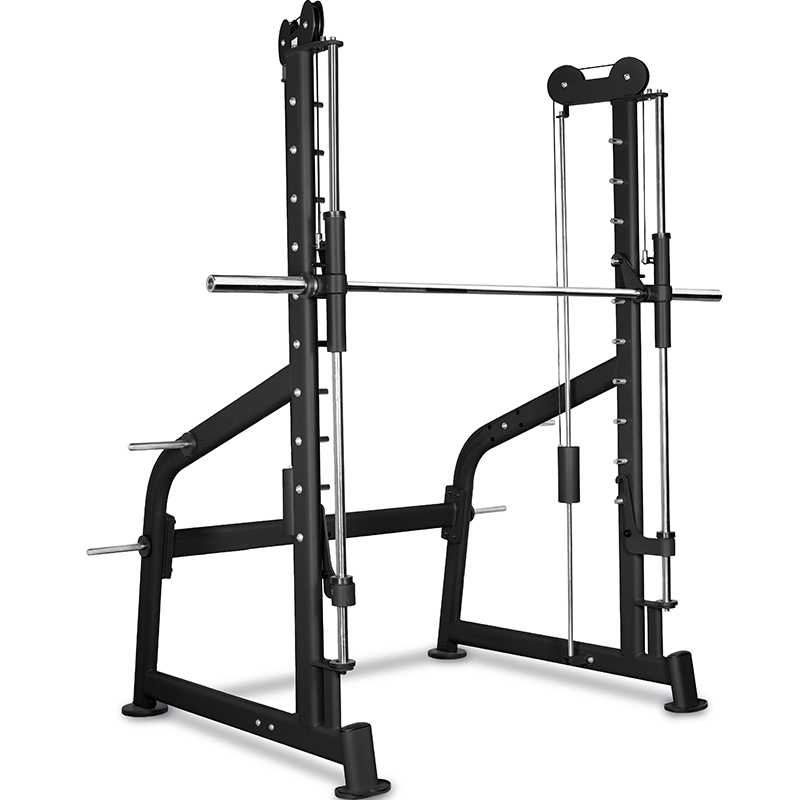 必艾奇(BH)商用史密斯机L350BJ多功能综合训练器力量训练器 史密斯机+训练凳+155KG杠铃片+2.2M杠铃杆