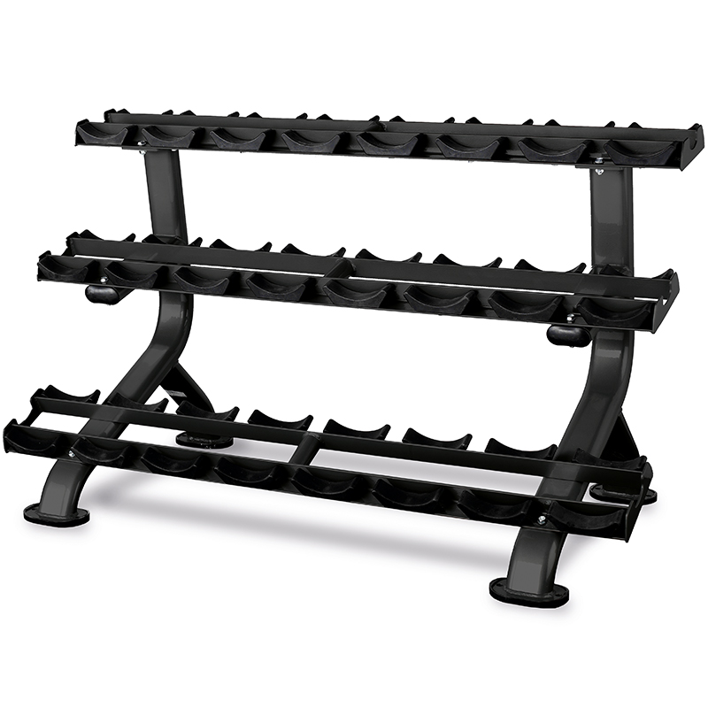 必艾奇(BH) L875B三层哑铃架进口健身器材商用史密斯多功能综合训练 (12付)加全套哑铃